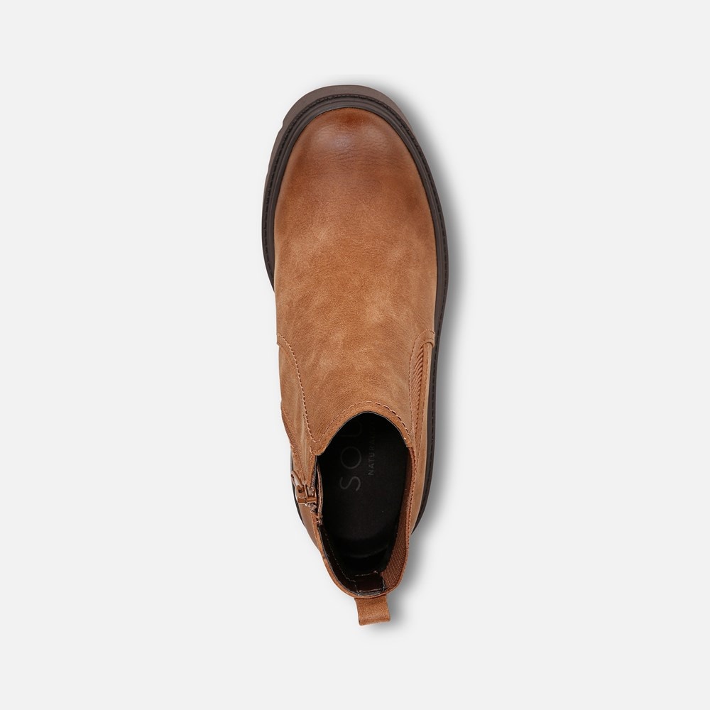 Naturalizer Soul Cora Ankle Boot - English Tea Faux Leather