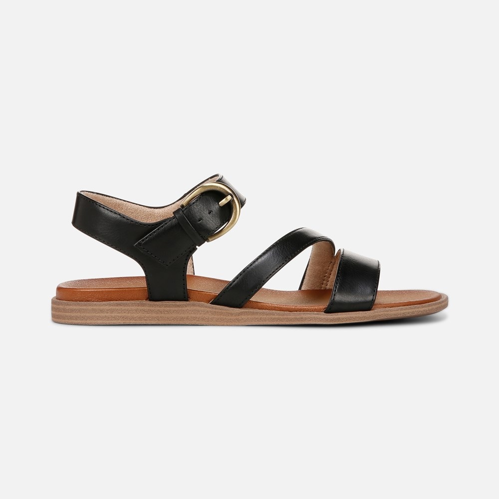 Naturalizer SOUL Jayvee Sandal - Black Faux Leather