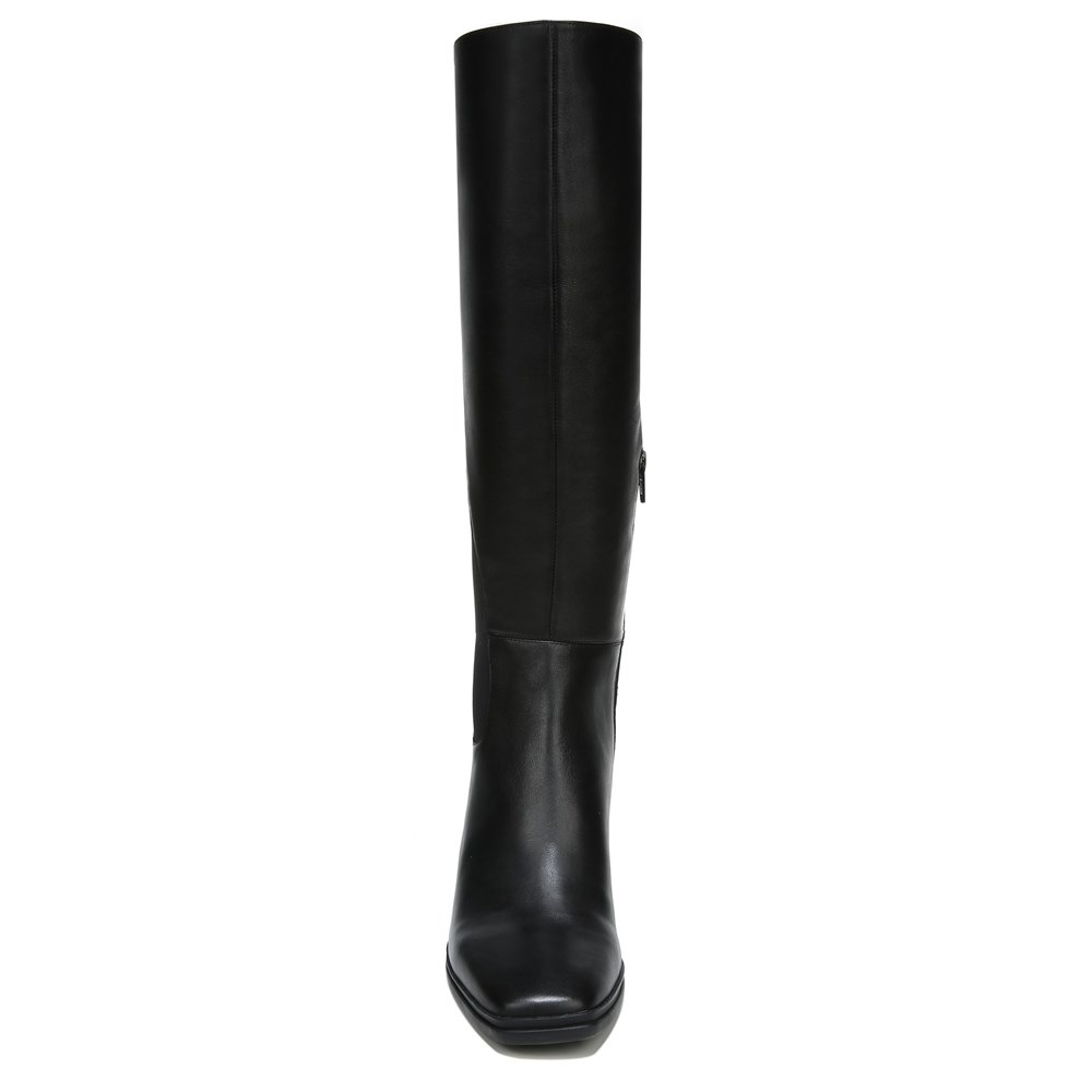 Naturalizer Axel Weatherproof Knee High Boot - Black Leather/Fabric