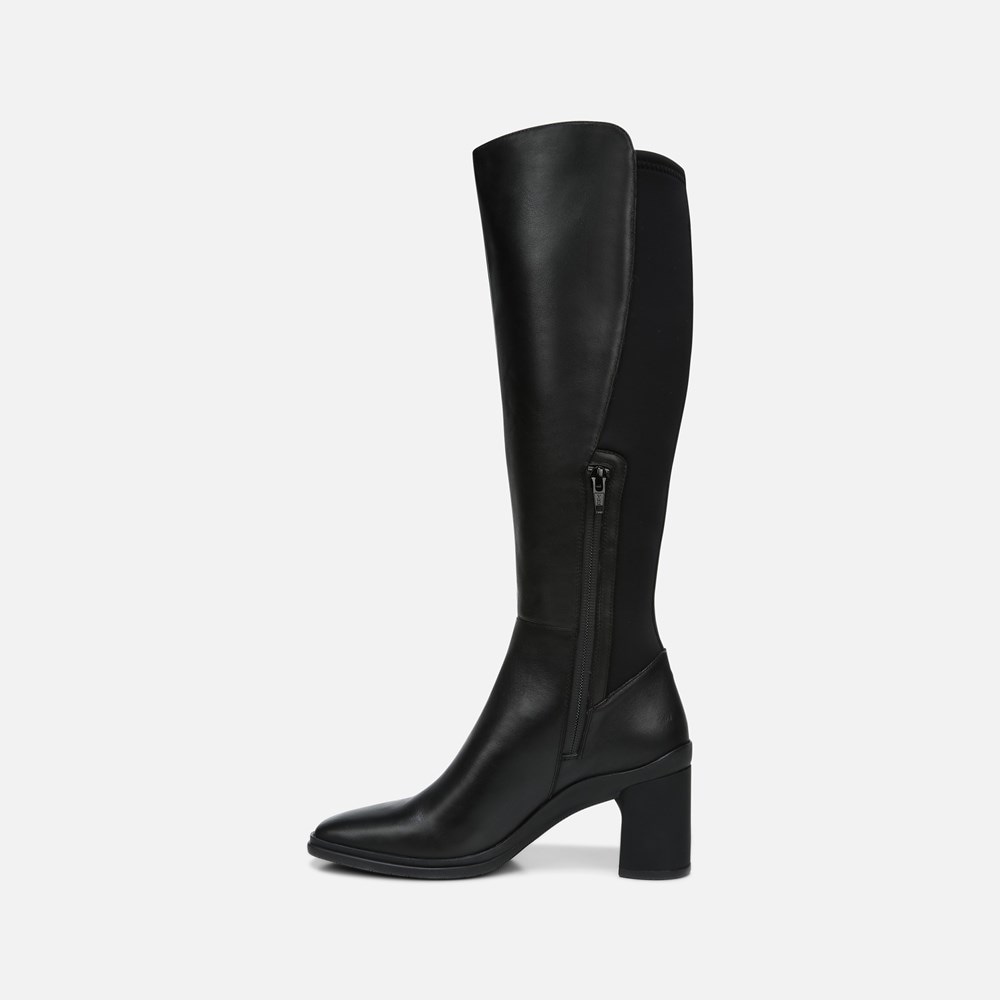 Naturalizer Axel Weatherproof Knee High Boot - Black Leather/Fabric