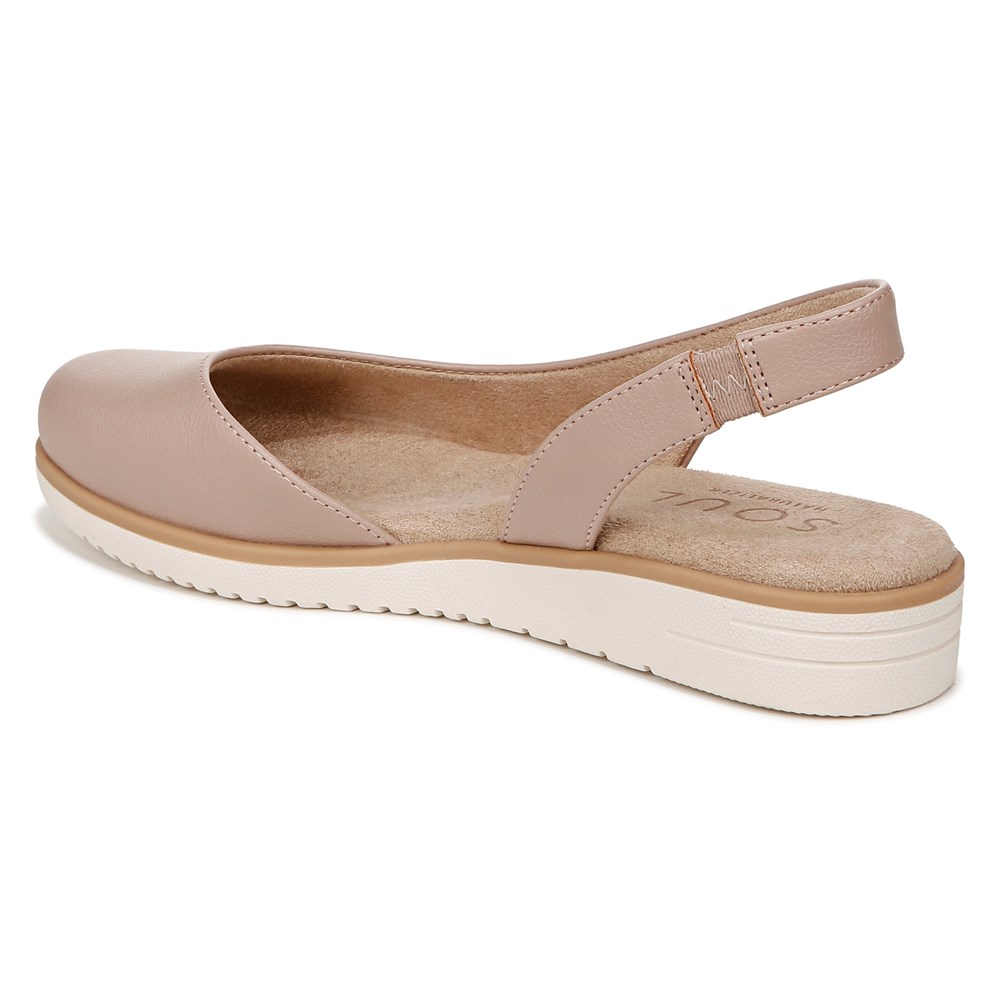 Naturalizer SOUL Idea d\'Orsay Flat - Blush Faux Leather