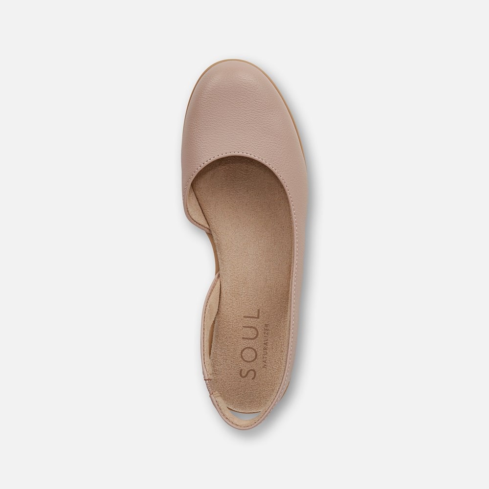 Naturalizer SOUL Idea d\'Orsay Flat - Blush Faux Leather