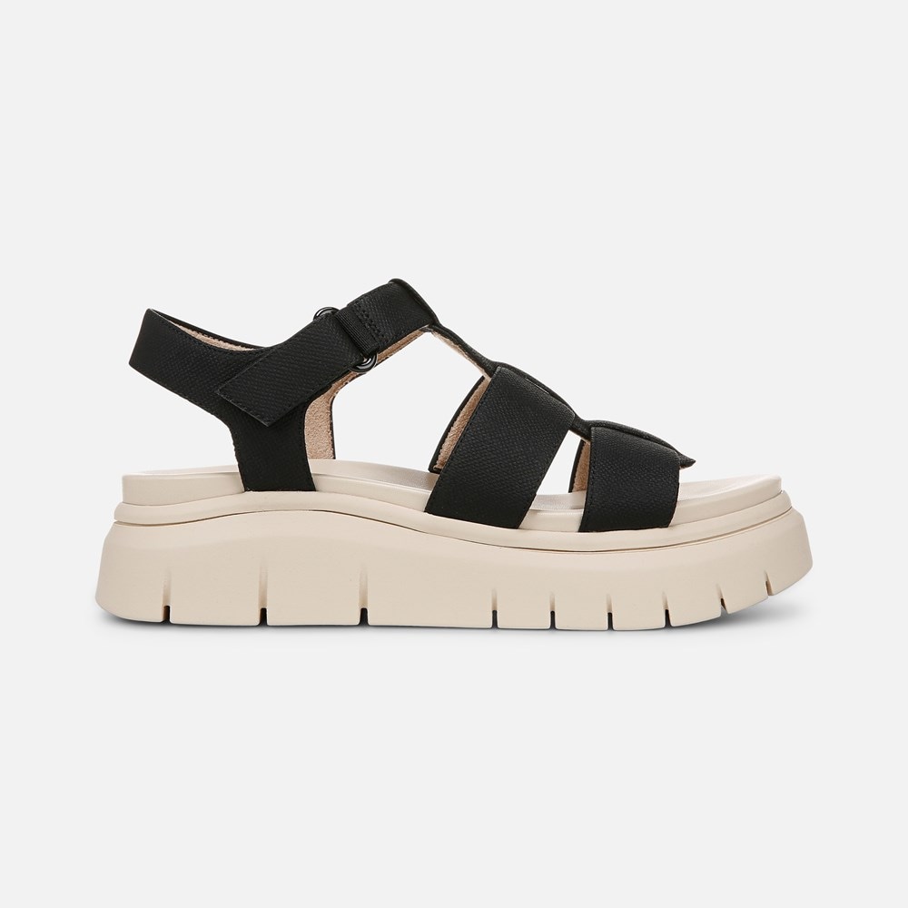 Naturalizer SOUL Pippa Sandal - Black Faux Leather