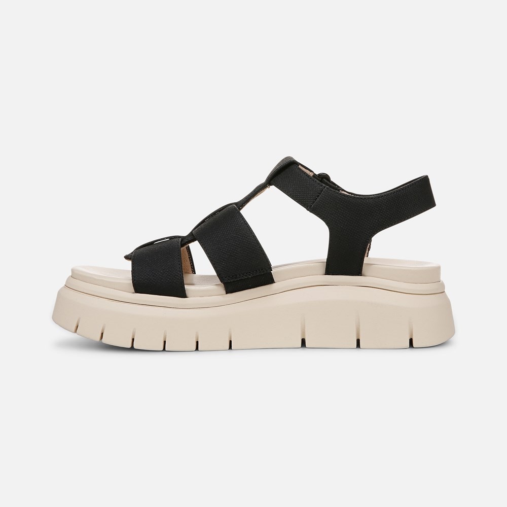 Naturalizer SOUL Pippa Sandal - Black Faux Leather