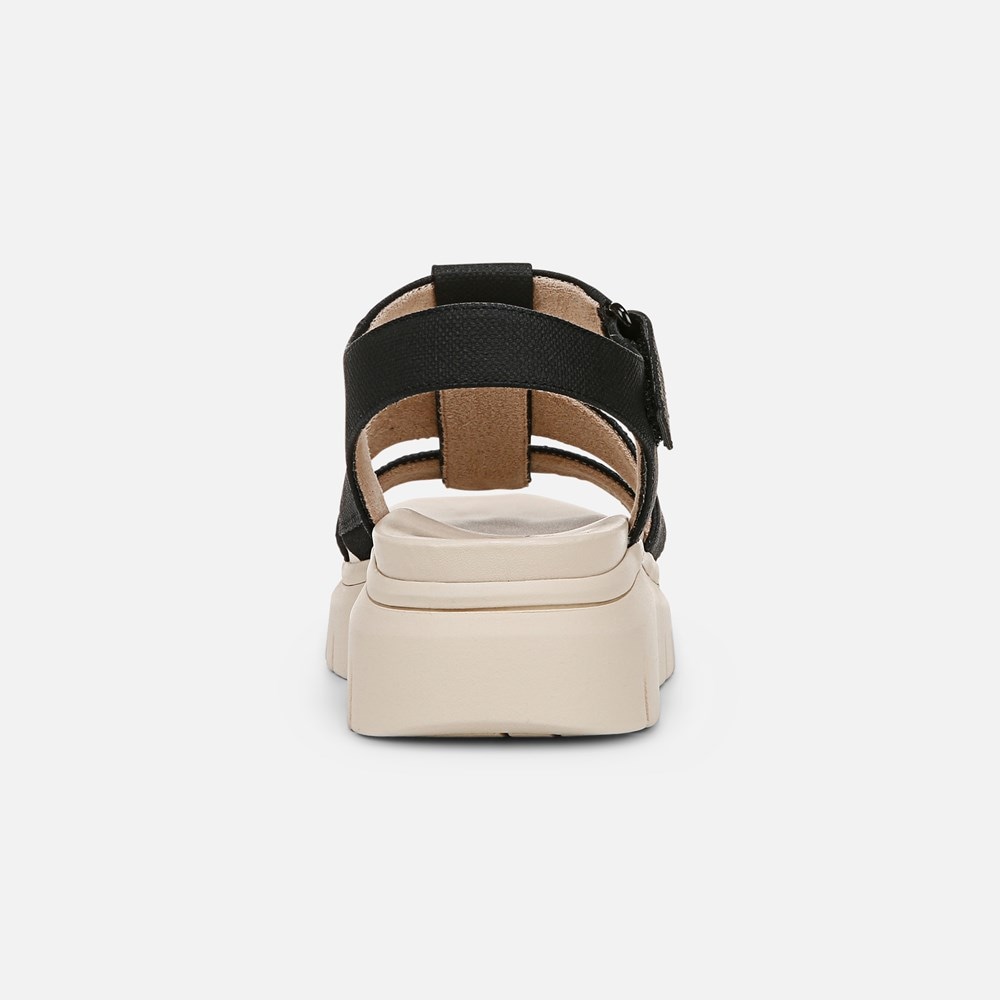 Naturalizer SOUL Pippa Sandal - Black Faux Leather