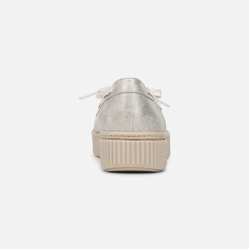 Naturalizer SOUL Tia Boat Shoe - Light Gold Metallic Faux Leather