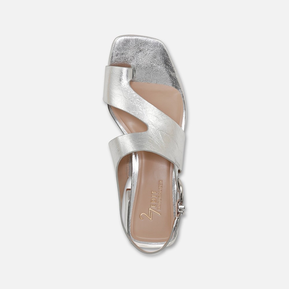 Naturalizer 27 EDIT Audra Dress Sandal - Silver Leather