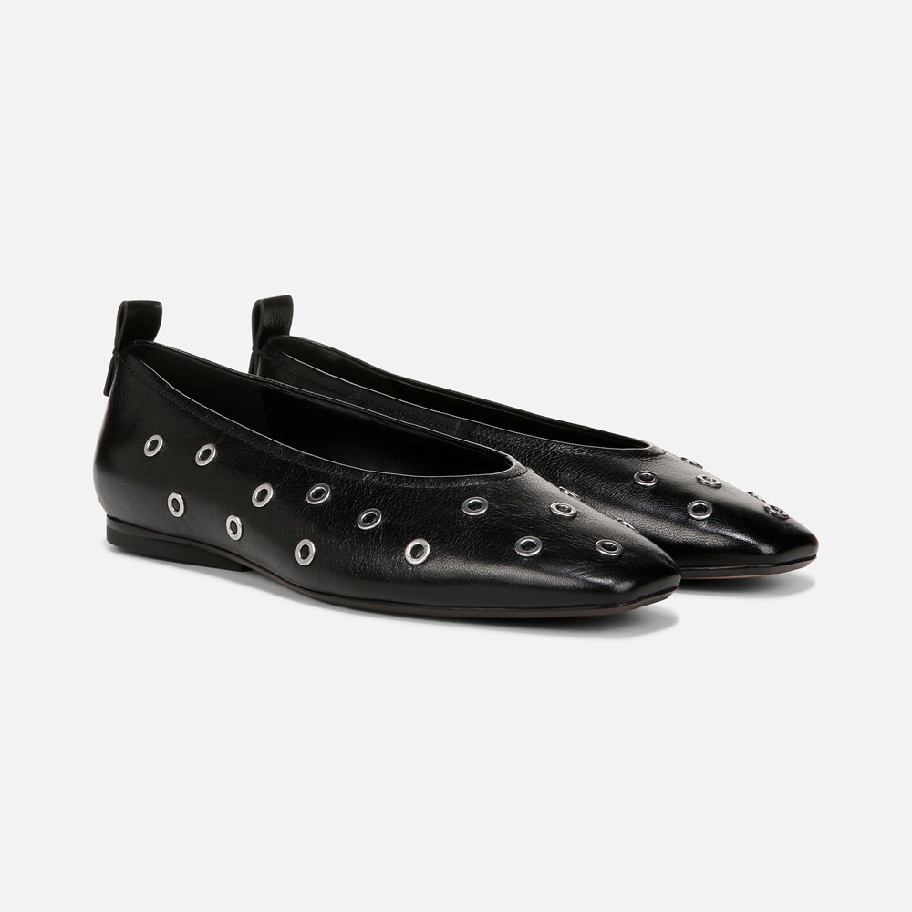 Naturalizer 27 Edit Carla Flat - Black Leather Stud