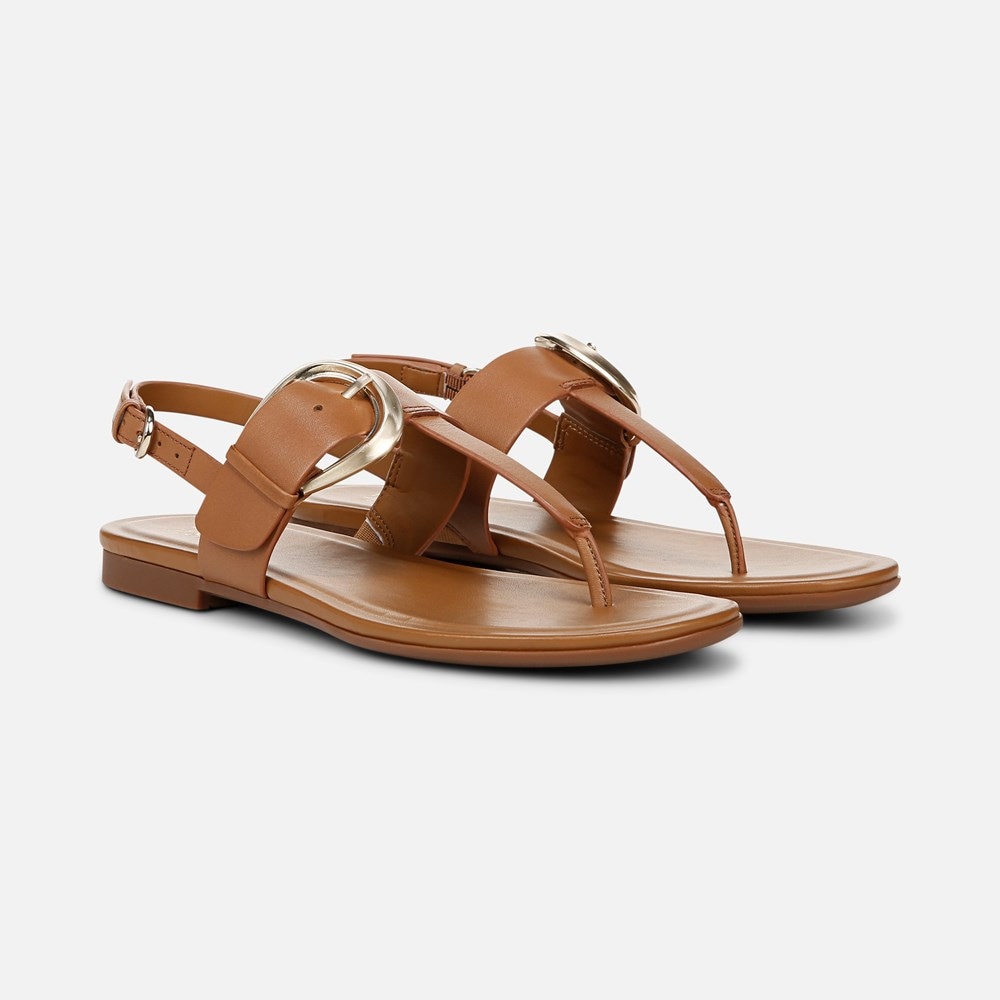 Naturalizer Taylor Sandal - Saddle Tan Leather