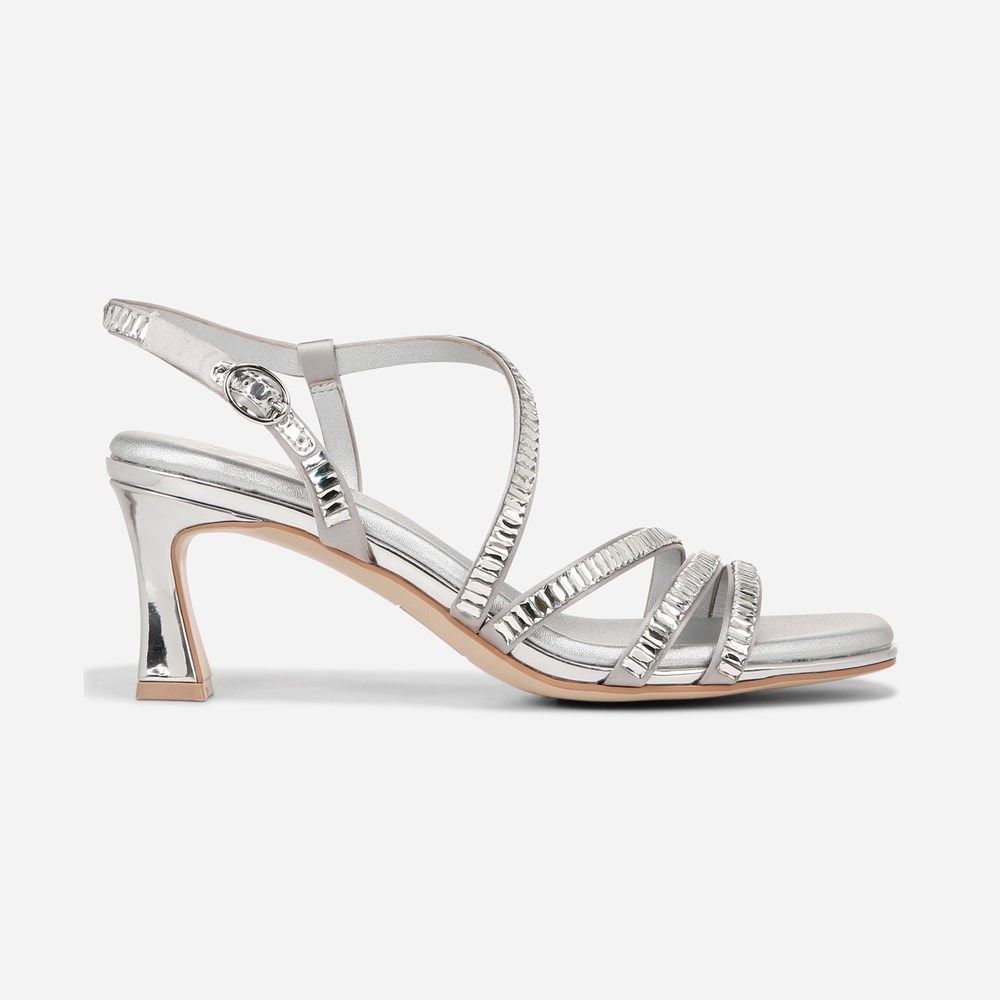 Naturalizer Galaxy 2 Strappy Sandal - Silver Fabric