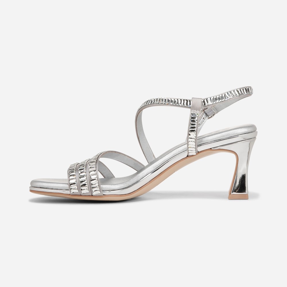Naturalizer Galaxy 2 Strappy Sandal - Silver Fabric