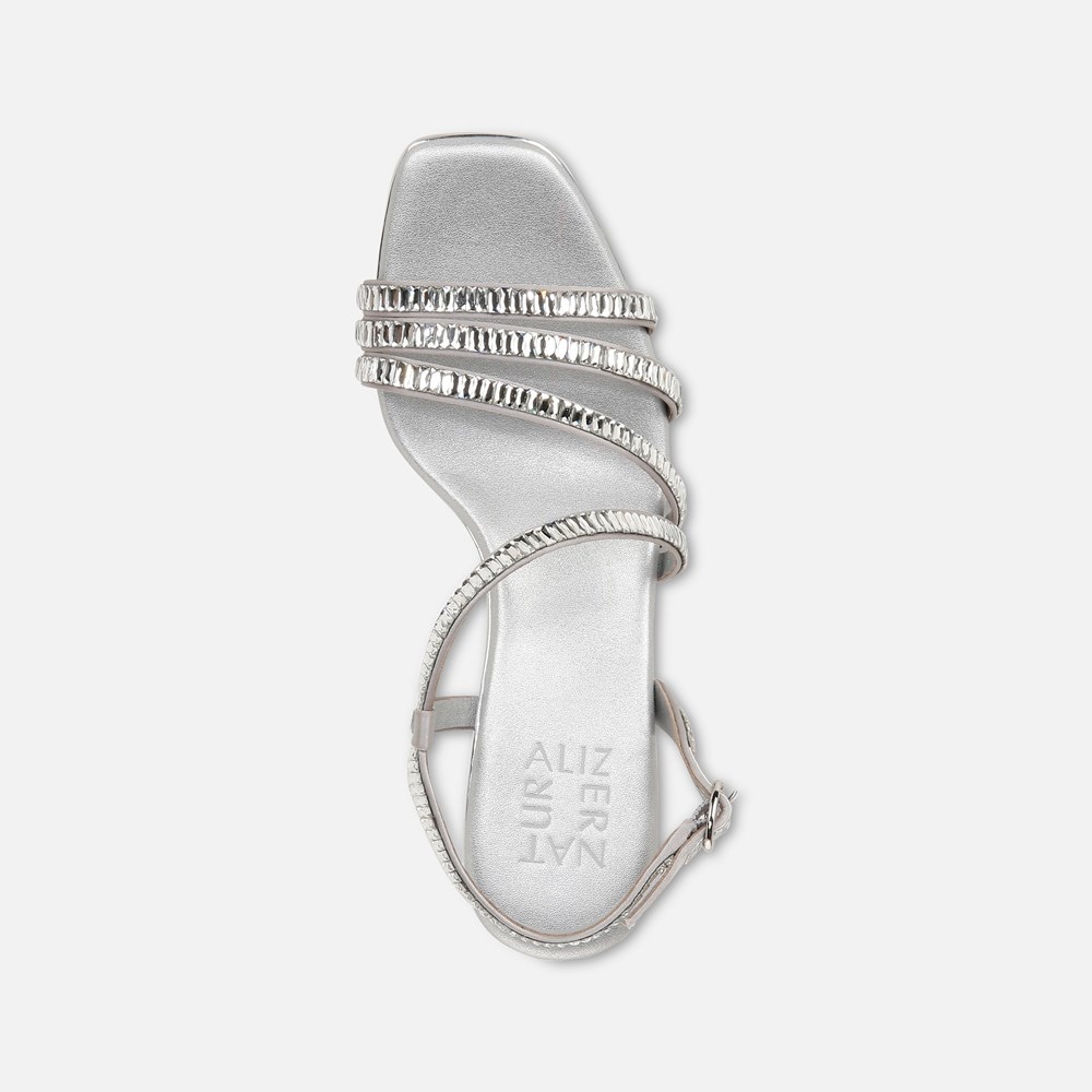 Naturalizer Galaxy 2 Strappy Sandal - Silver Fabric