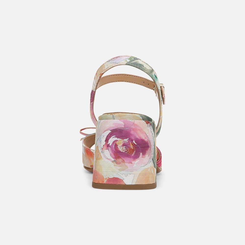 Naturalizer Deandra Dress Sandal - Sunlight Yellow Print Fabric