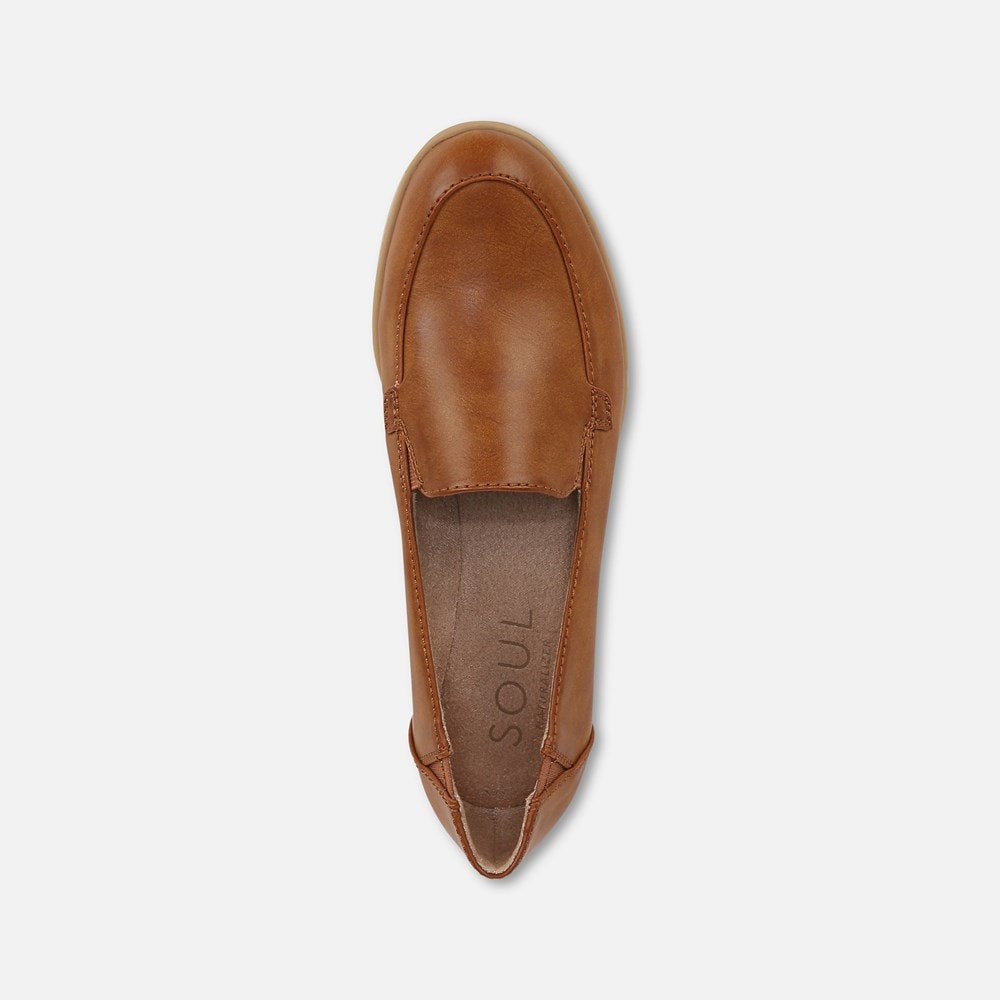 Naturalizer SOUL Idea Moc Loafer - Gingerbread Brown Faux Leather