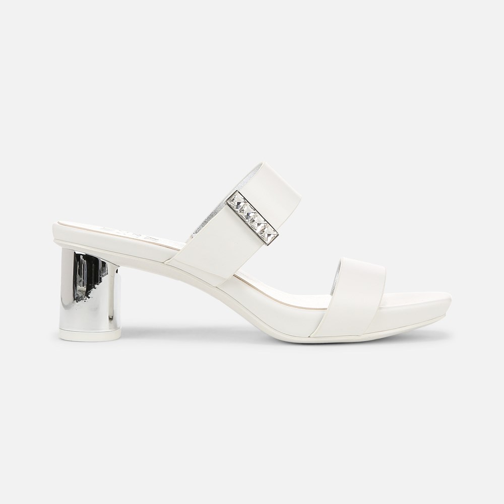 Naturalizer Ida 2 Dress Sandal - White Faux Leather