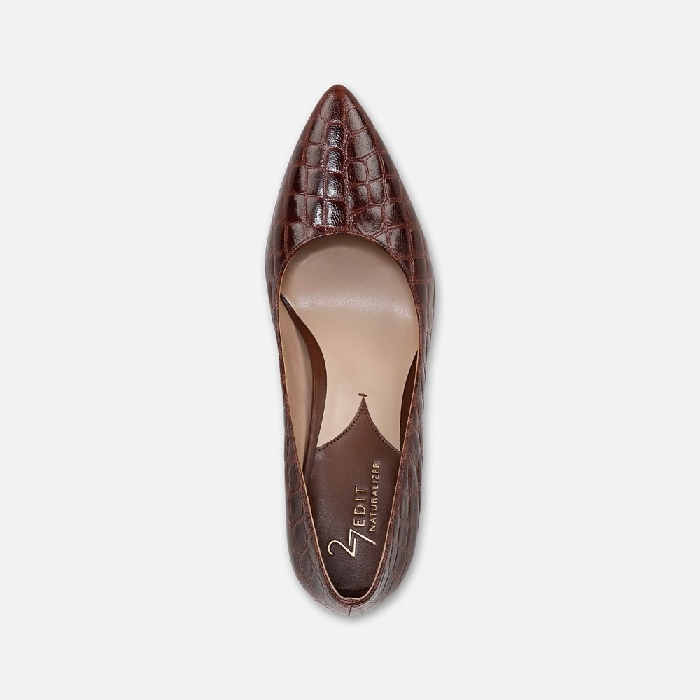 Naturalizer 27 EDIT Adele Pump - Cappuccino Brown Leather