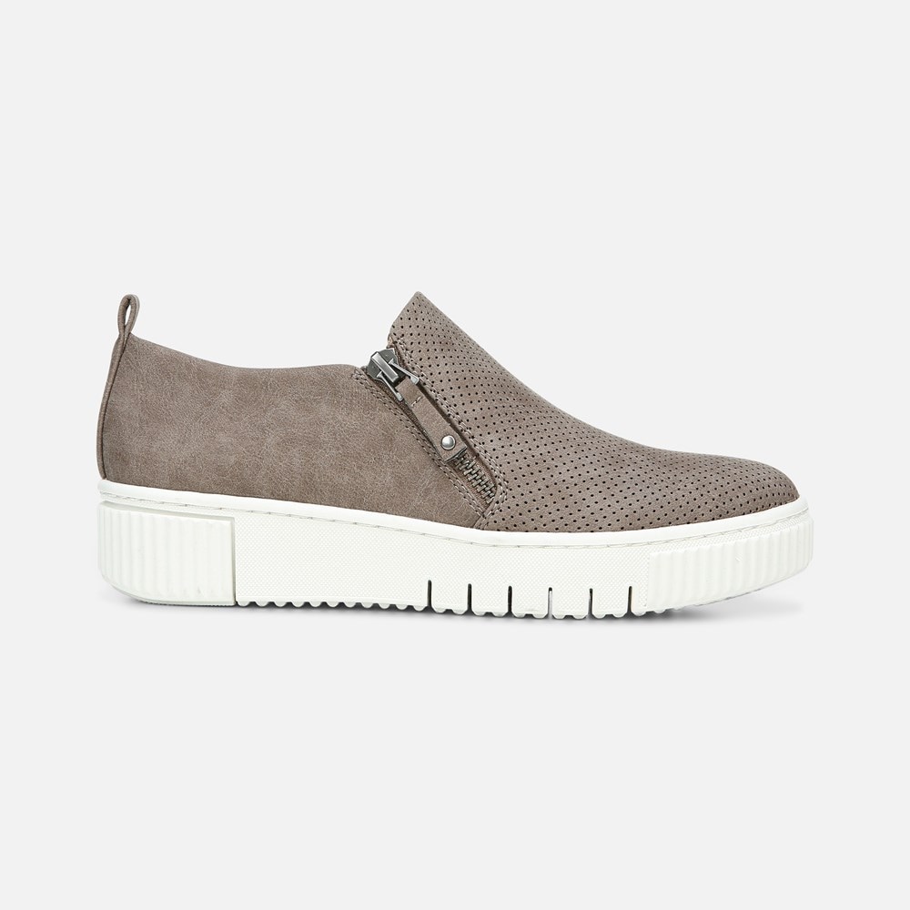 Naturalizer SOUL Turner Slip On Sneaker - Grey Synthetic