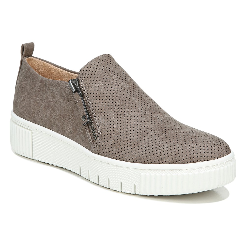 Naturalizer SOUL Turner Slip On Sneaker - Grey Synthetic