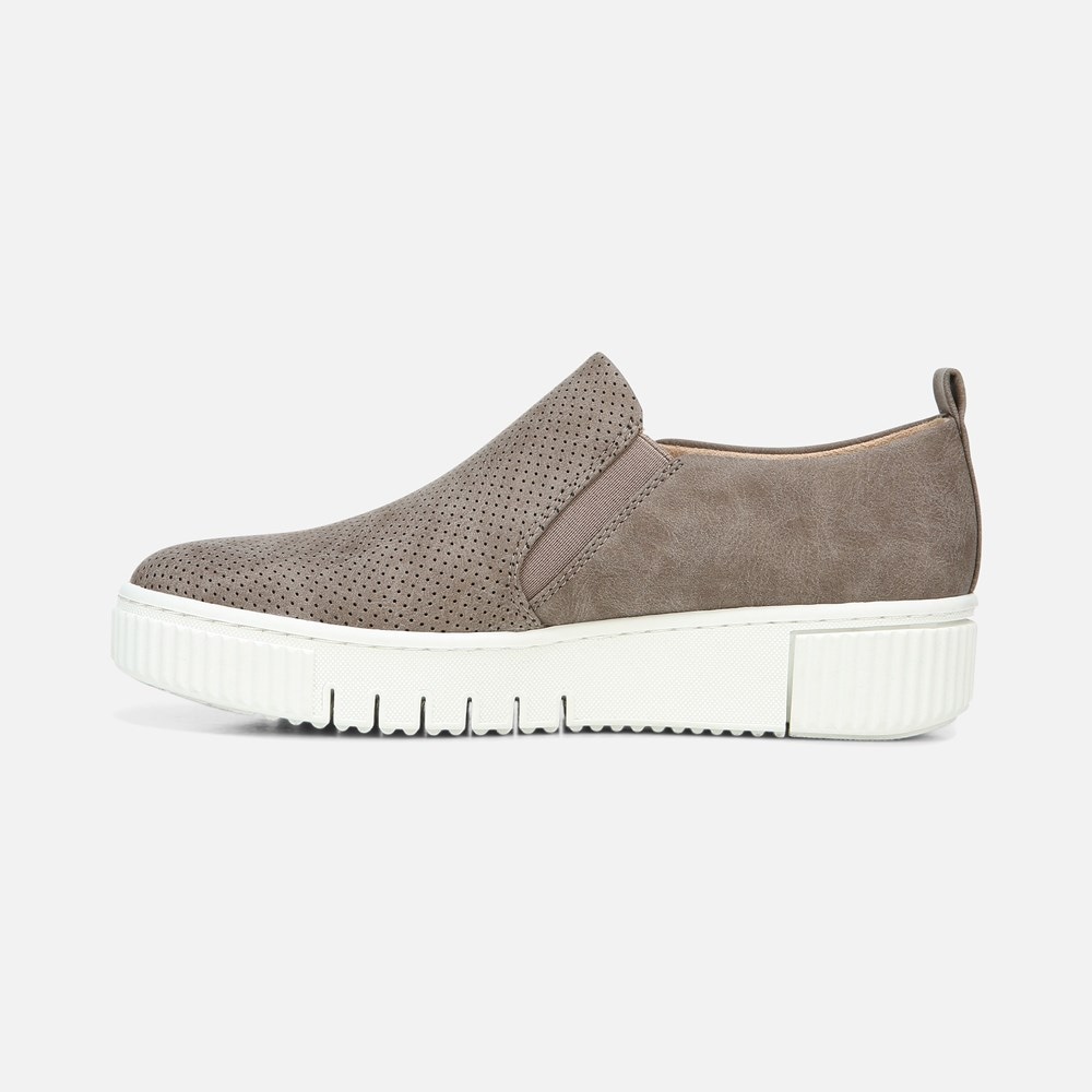 Naturalizer SOUL Turner Slip On Sneaker - Grey Synthetic