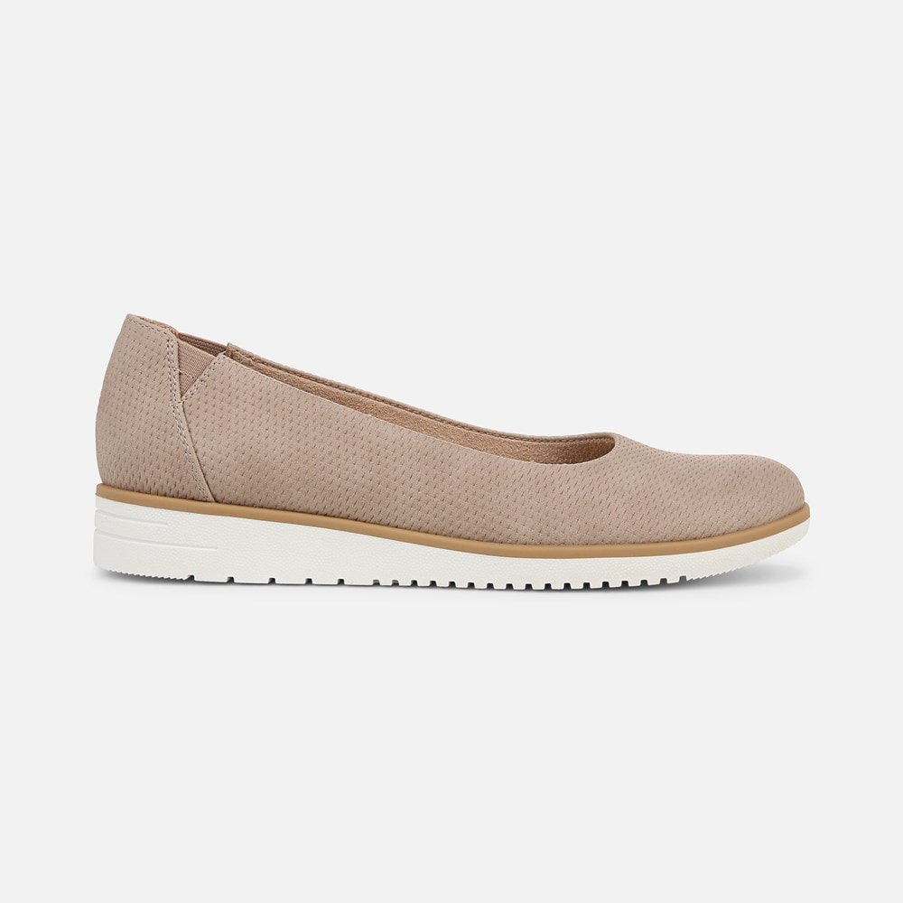 Naturalizer SOUL Idea Ballet Flat - Warm Taupe Tan Faux Leather