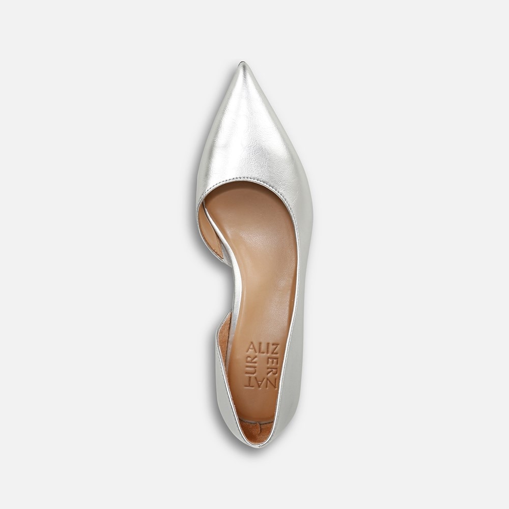Naturalizer Gallent Pump - Silver Faux Leather