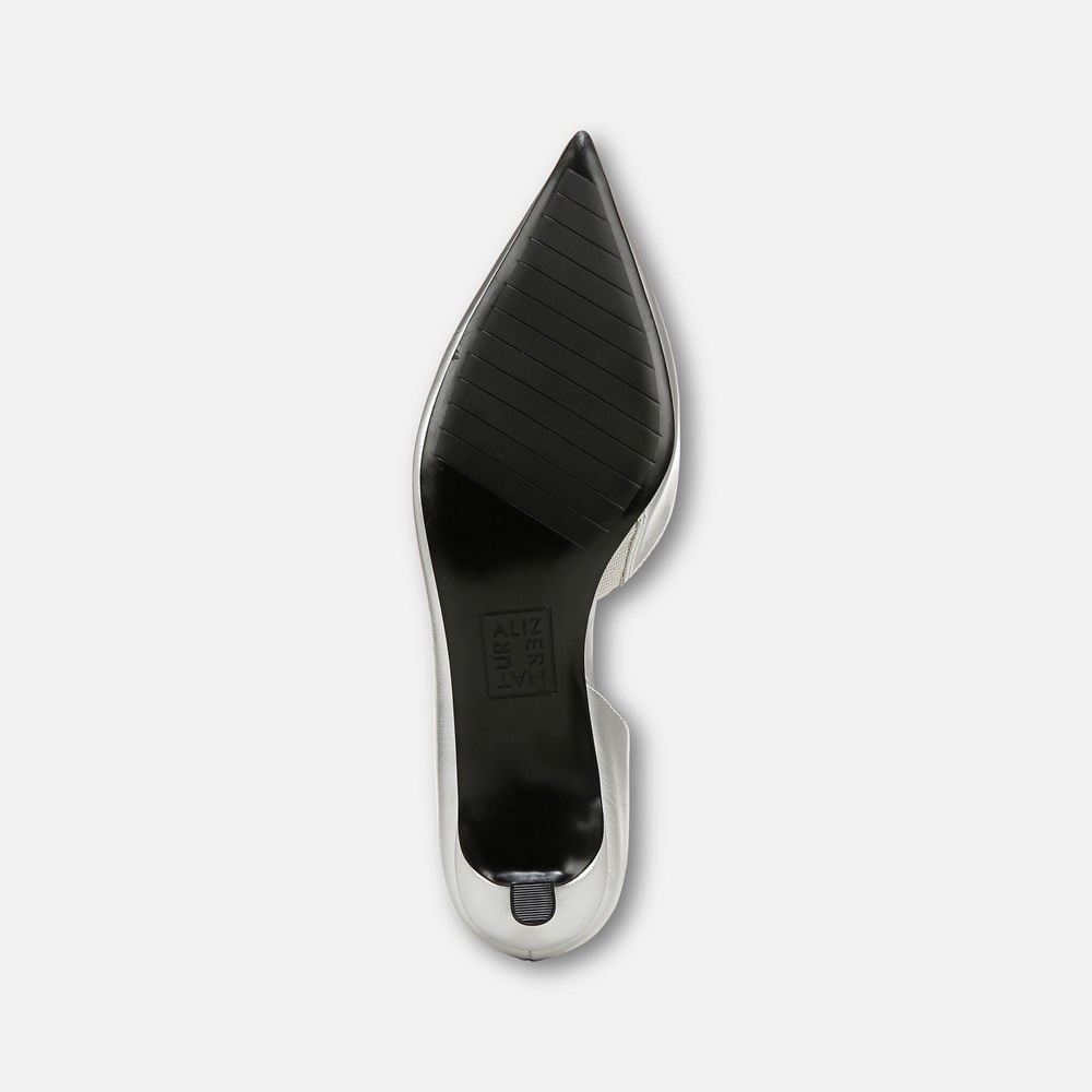 Naturalizer Gallent Pump - Silver Faux Leather