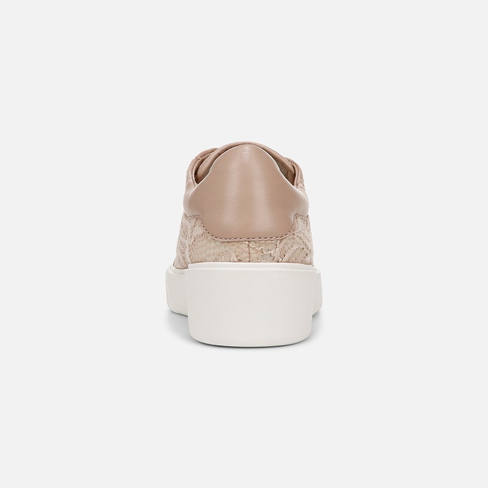 Naturalizer Morrison 2.0 Lace Up Sneaker - Vintage Mauve Leather \\u0026 Fabric