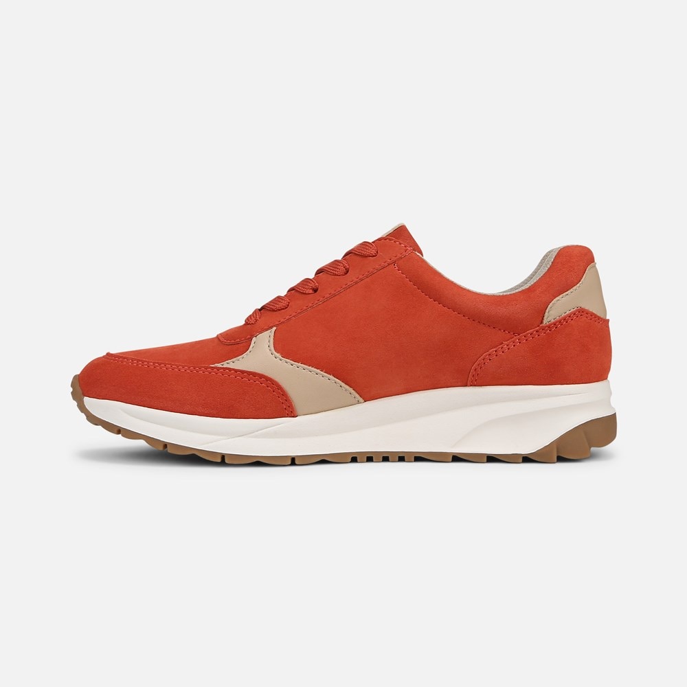 Naturalizer Shay Lace Up Sneaker - Pepper Red Leather