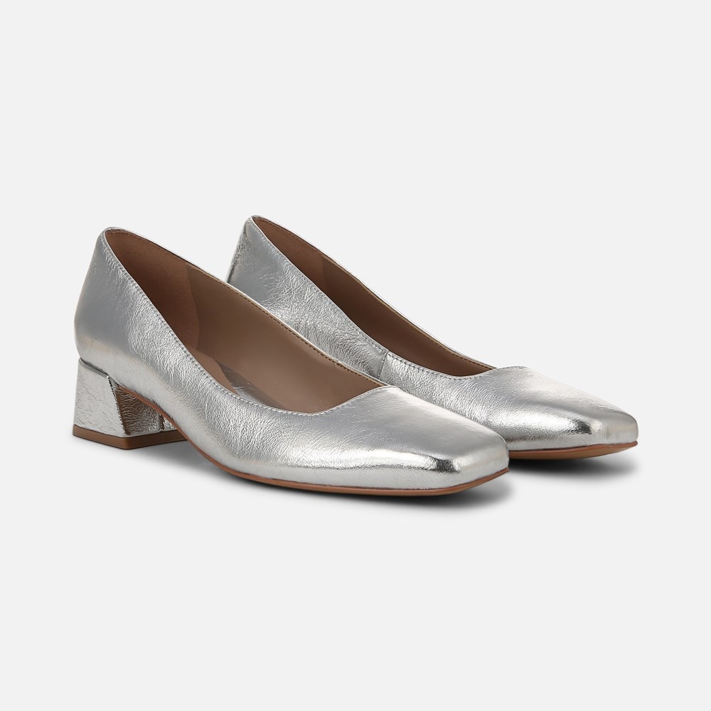 Naturalizer Jayla Pump - Silver Leather