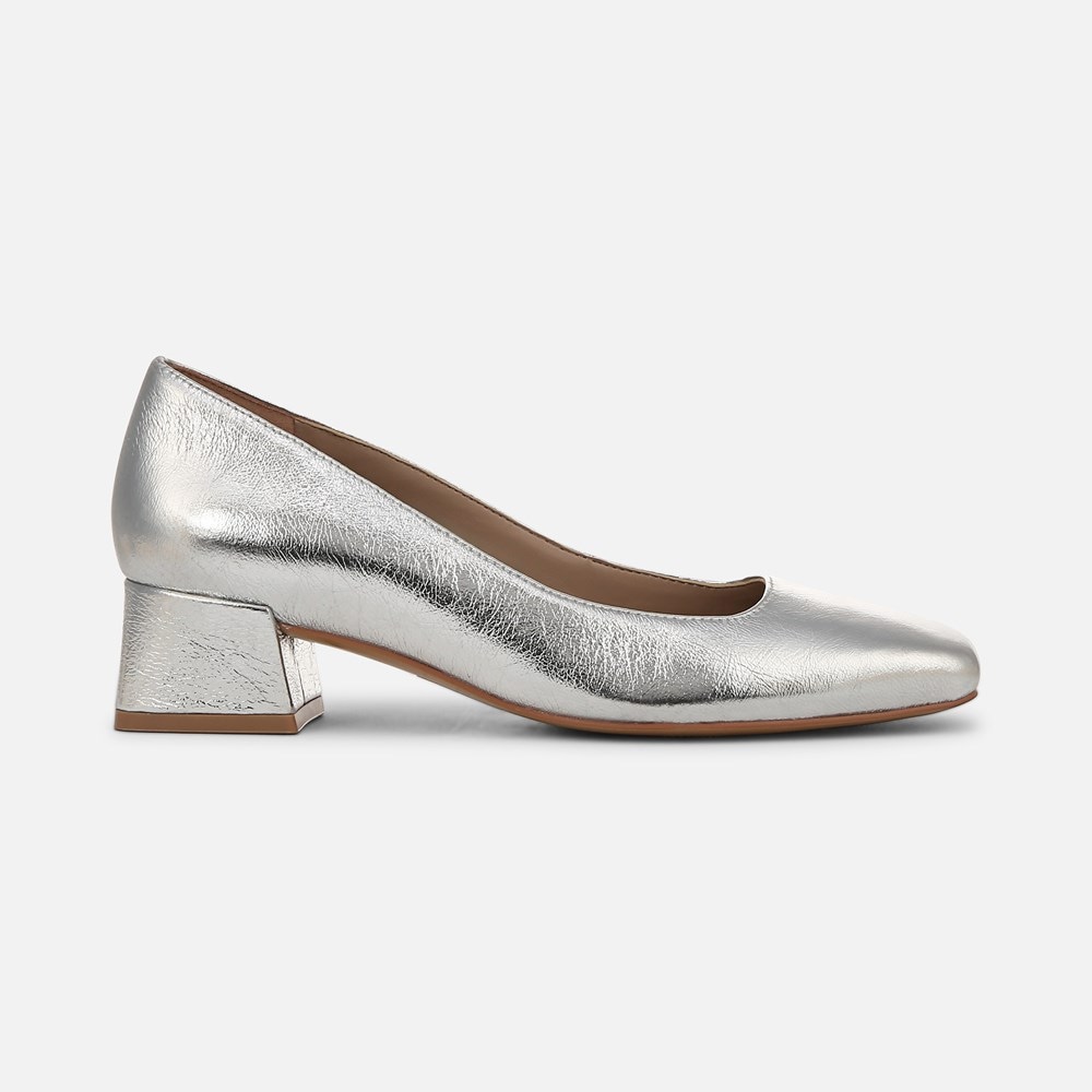 Naturalizer Jayla Pump - Silver Leather