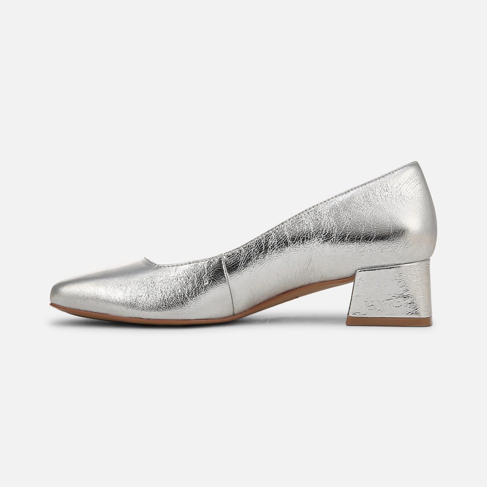 Naturalizer Jayla Pump - Silver Leather