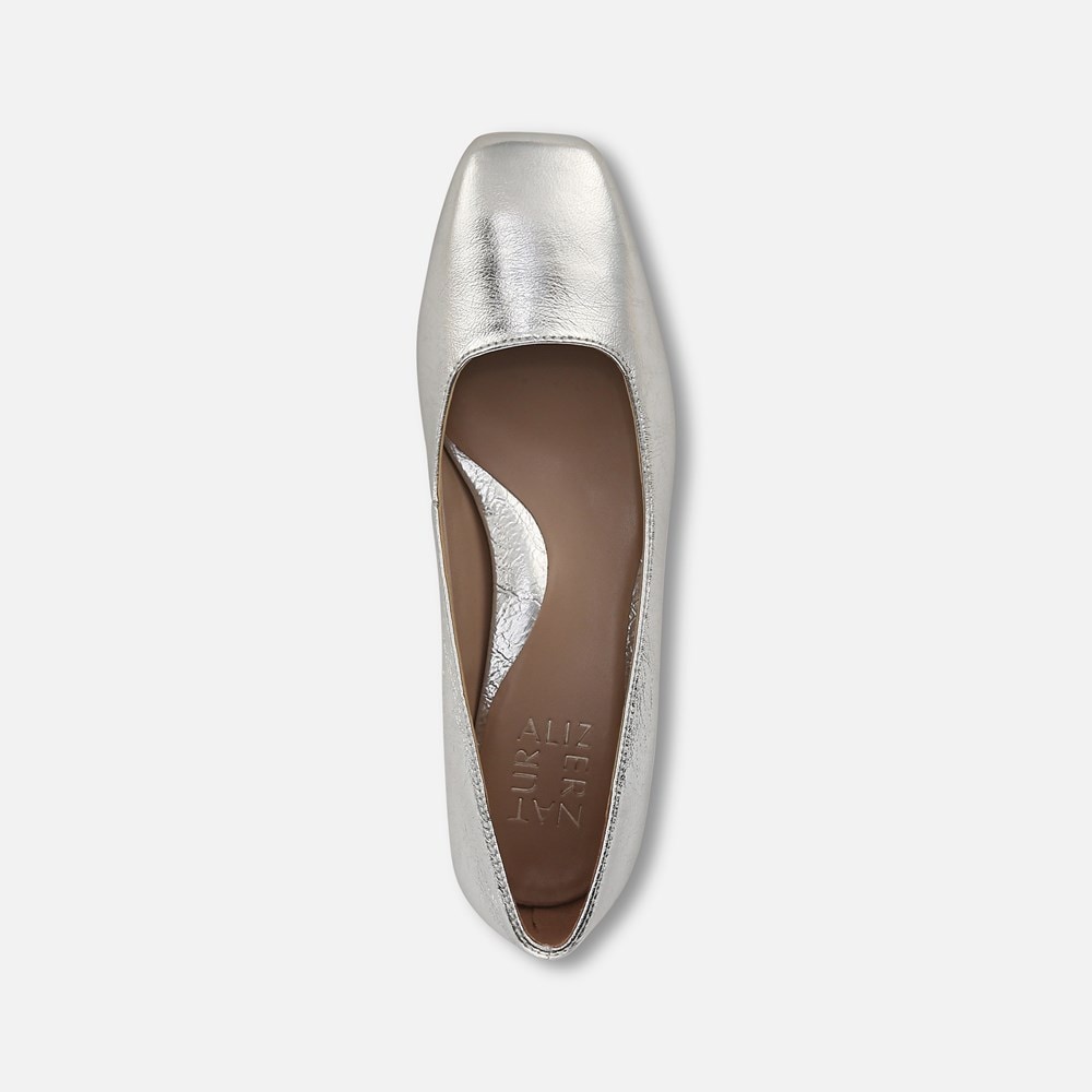 Naturalizer Jayla Pump - Silver Leather