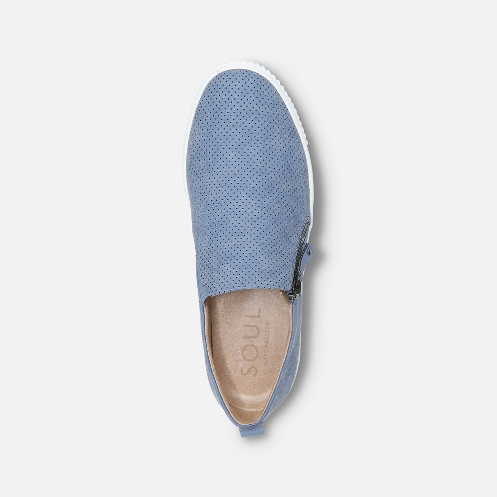 Naturalizer SOUL Turner Slip On Sneaker - Blue Synthetic