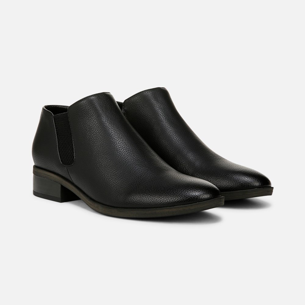 Naturalizer SOUL Respect Ankle Bootie - Black Faux Leather