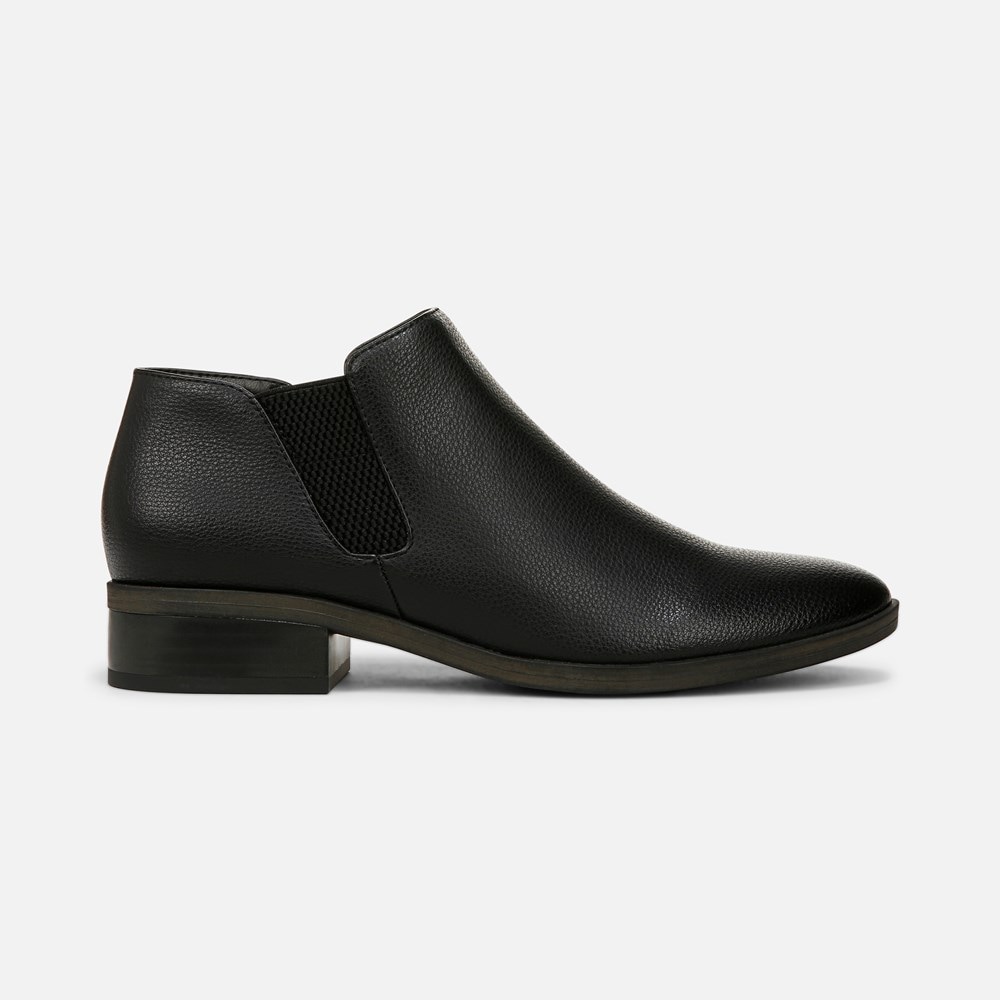 Naturalizer SOUL Respect Ankle Bootie - Black Faux Leather