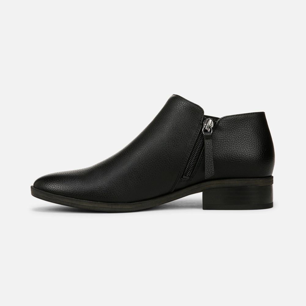 Naturalizer SOUL Respect Ankle Bootie - Black Faux Leather