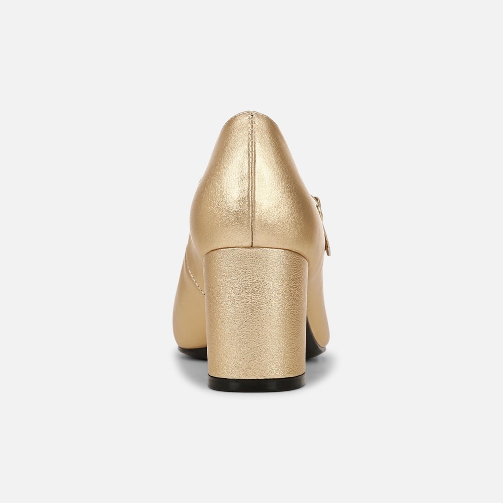 Naturalizer Lovable Mary Jane - Dark Gold / Black Faux Leather