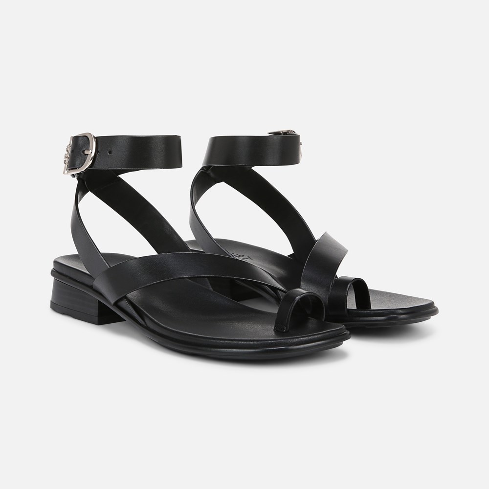Naturalizer Birch Sandal - Black Leather
