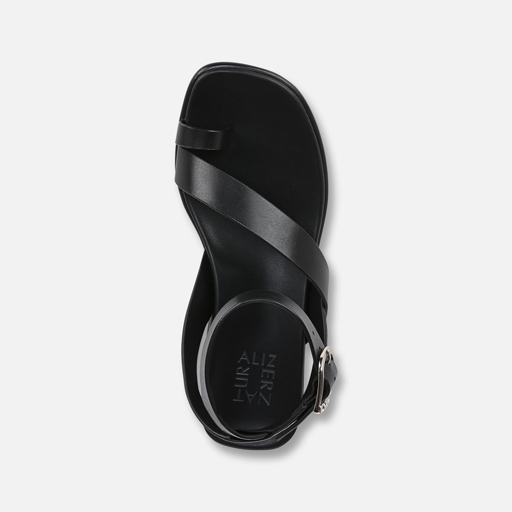Naturalizer Birch Sandal - Black Leather