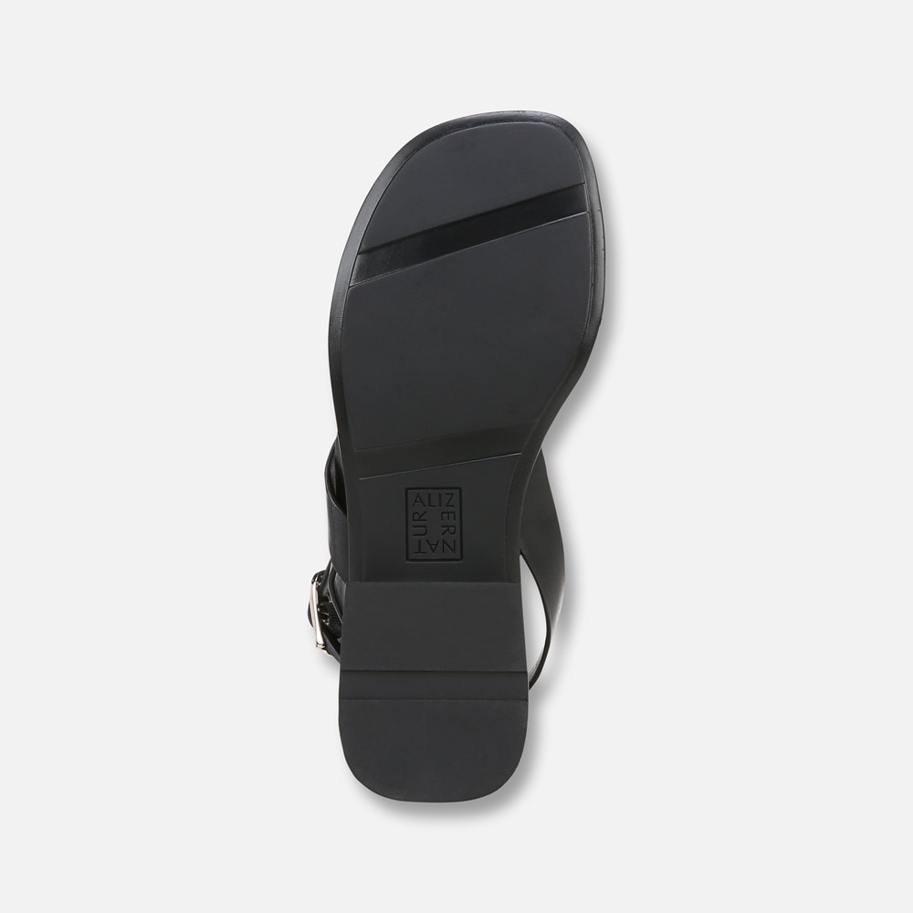 Naturalizer Birch Sandal - Black Leather