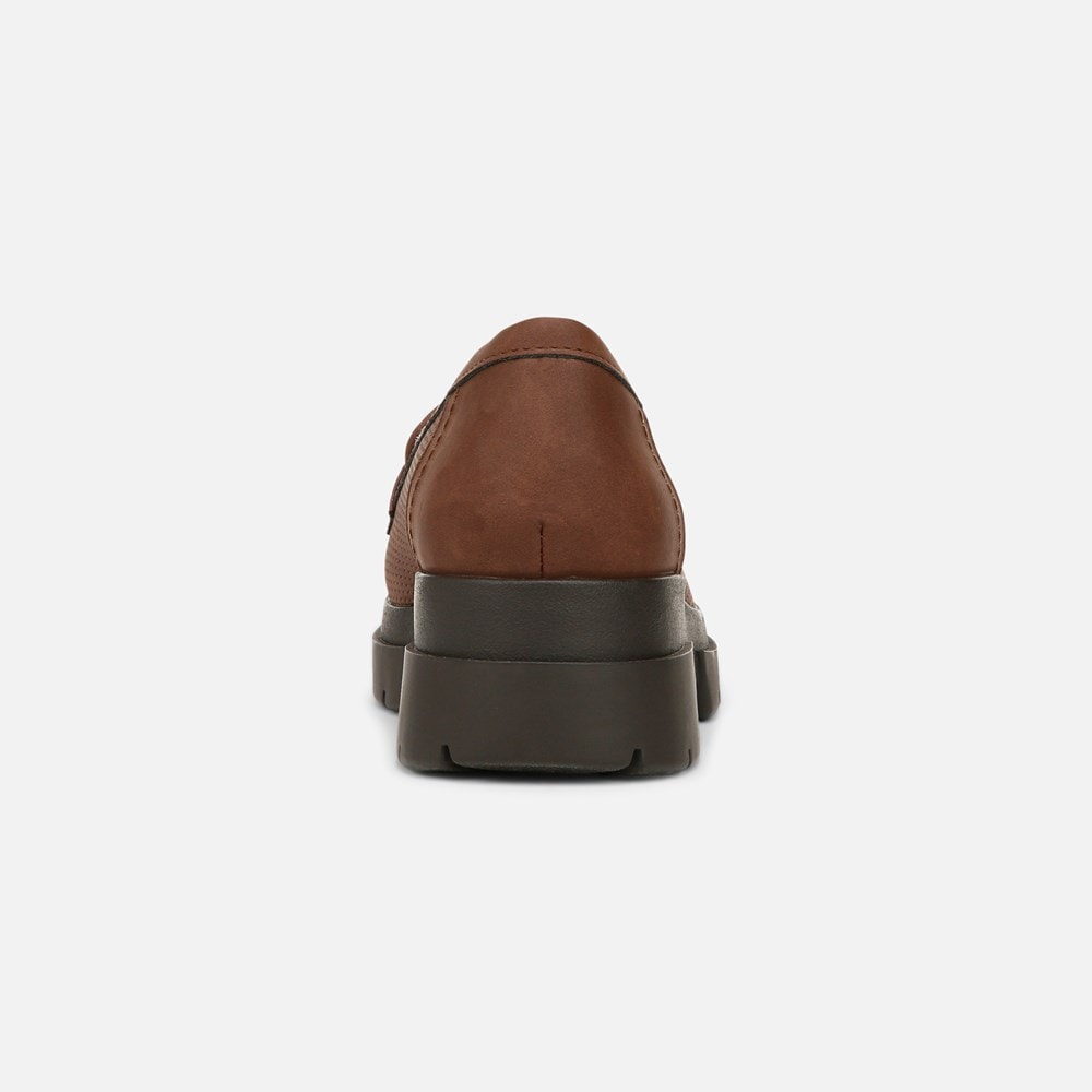 Naturalizer SOUL Ophelia Lug Sole Loafer - Cappuccino Brown Faux Leather