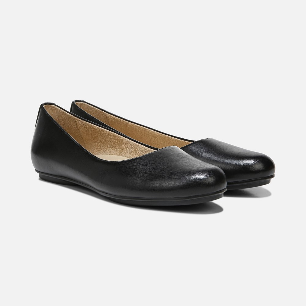 Naturalizer Maxwell Ballet Flat - Black Leather