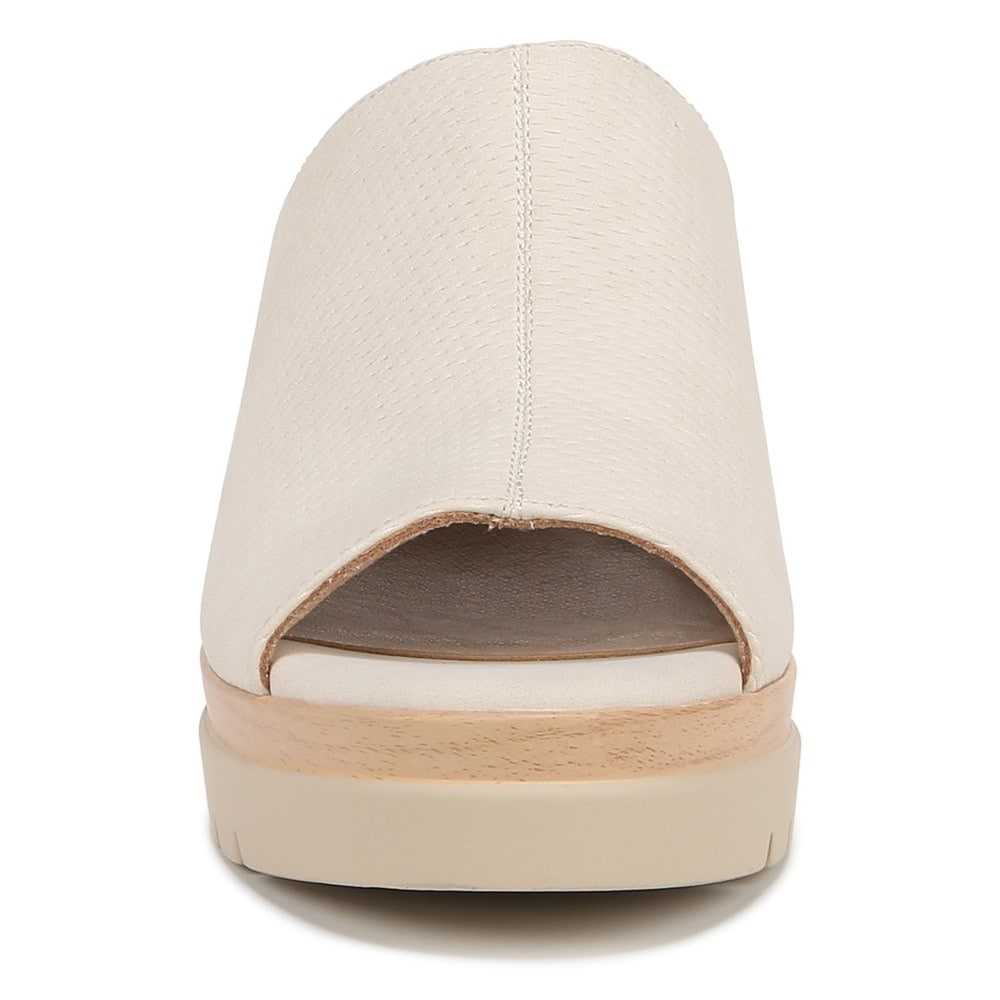 Naturalizer Soul Goodtimes Mule Wedge Sandal - Porcelain Faux Leather