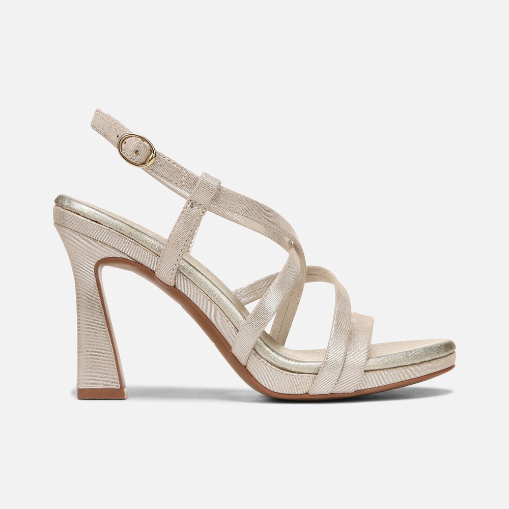Naturalizer Luisa Dress Sandal - Light Gold Leather