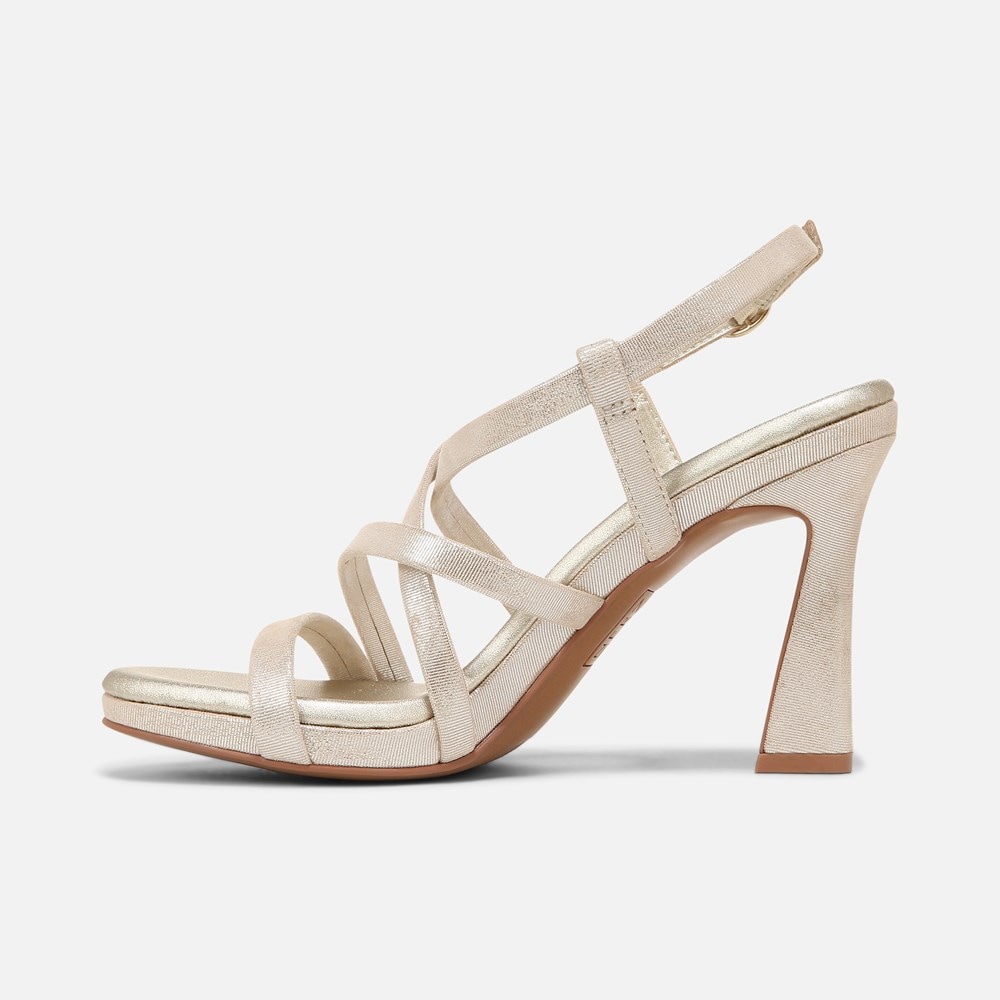 Naturalizer Luisa Dress Sandal - Light Gold Leather