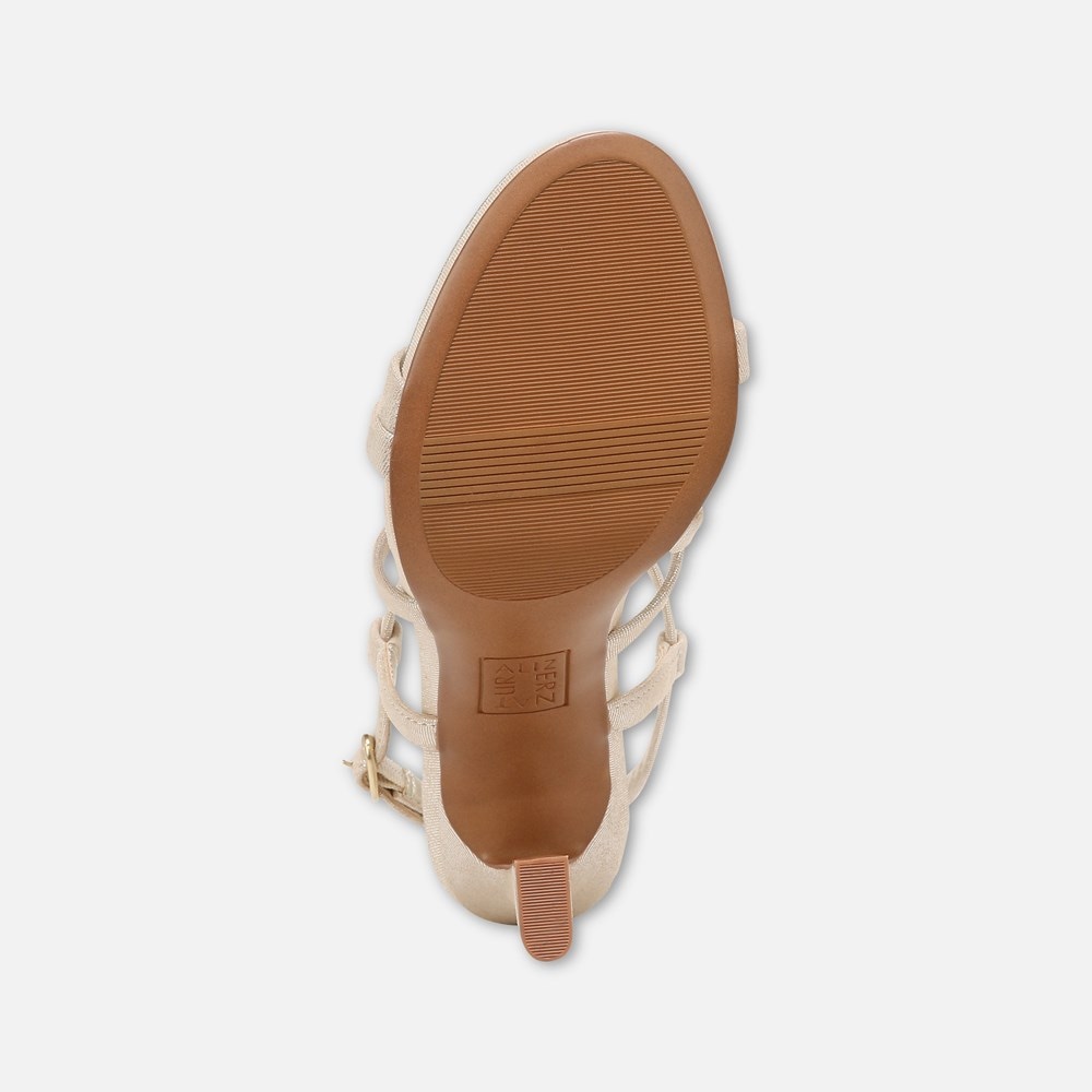 Naturalizer Luisa Dress Sandal - Light Gold Leather