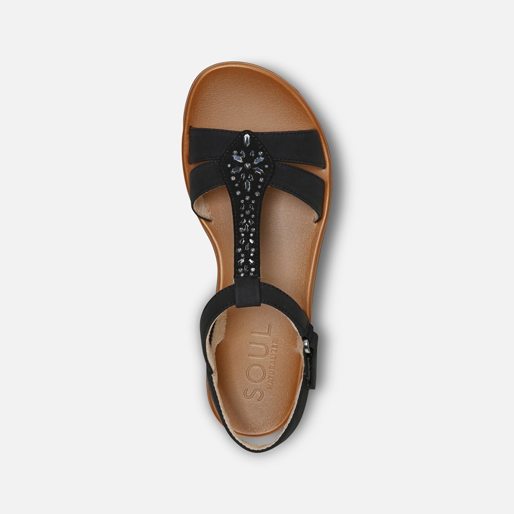 Naturalizer Soul Summer Sandal - Black Synthetic
