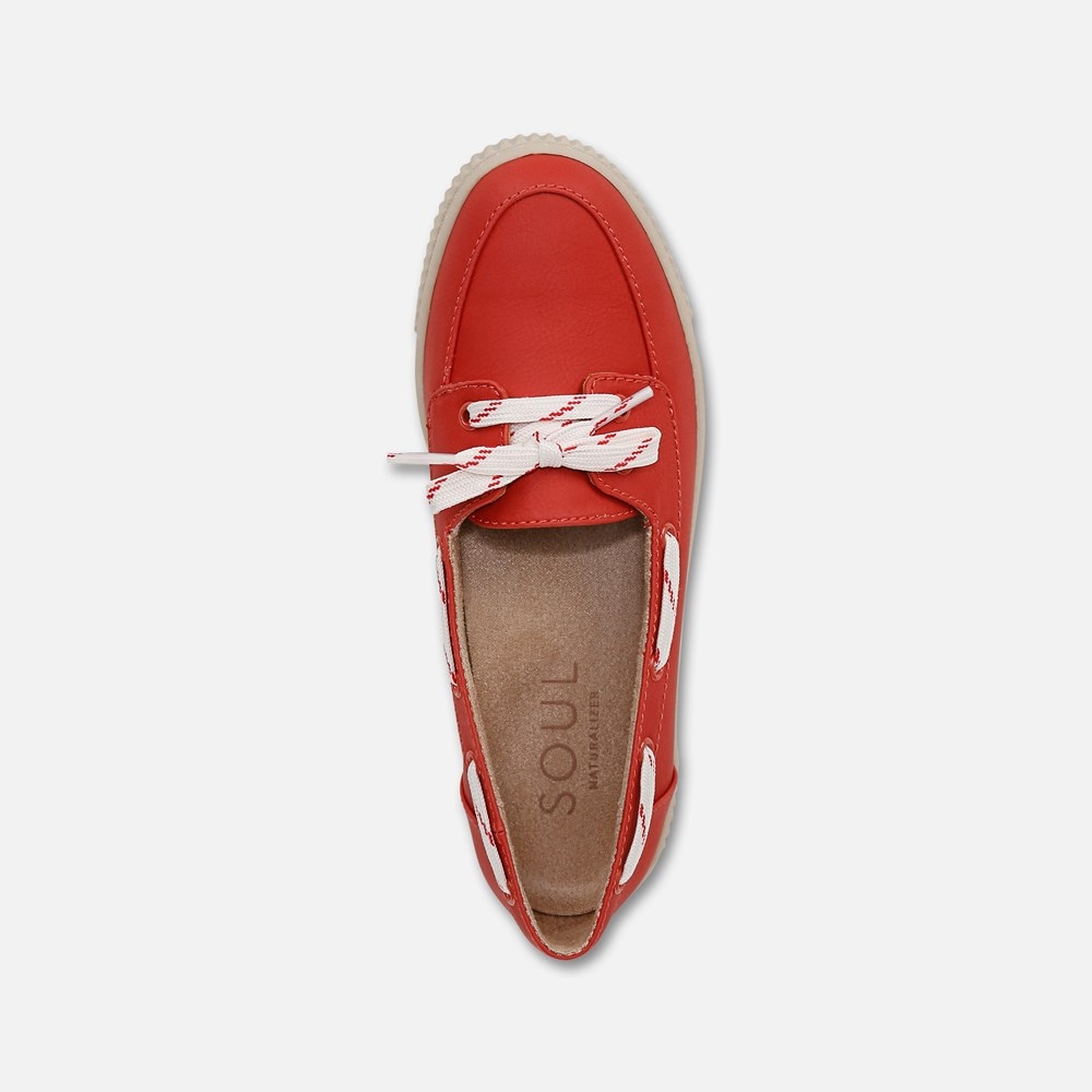 Naturalizer SOUL Tia Boat Shoe - Pepper Red Fabric