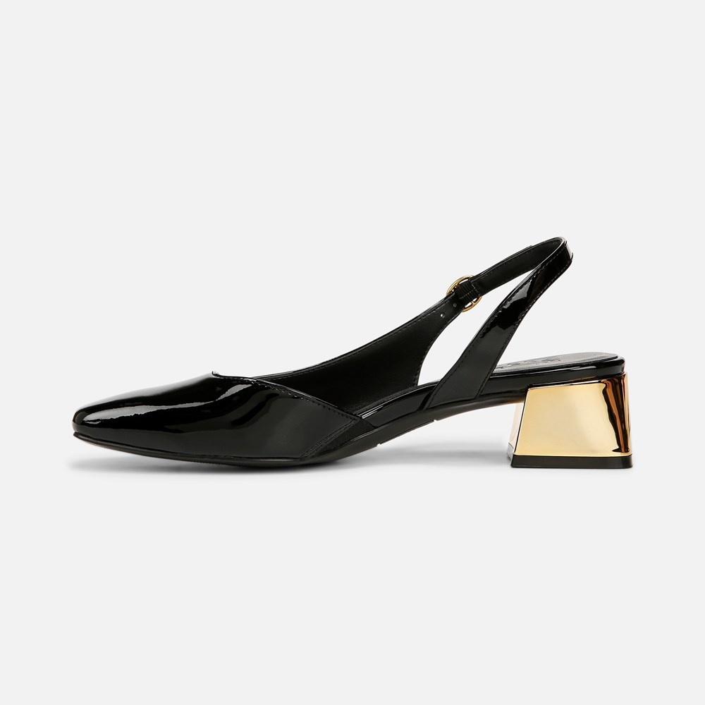 Naturalizer Jayla Slingback Pump - Black Faux Leather